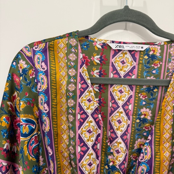 Zara Multicolor Patterned Mini Dress - Picture 2 of 5